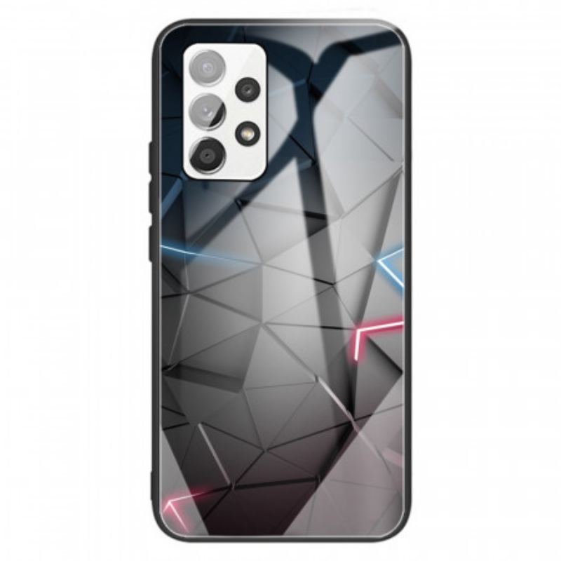 Cover Samsung Galaxy A13 Hærdet Glas Geometri