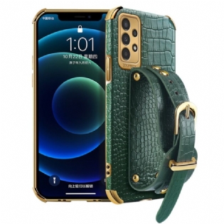 Cover Samsung Galaxy A13 Krokodillestil Med Støttestrop