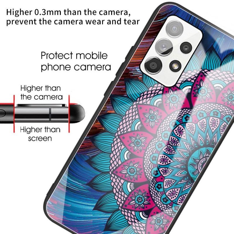 Cover Samsung Galaxy A13 Mandala Hærdet Glas