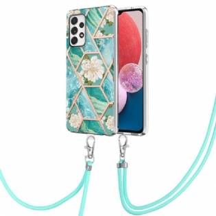 Cover Samsung Galaxy A13 Med Snor Med Blomstersnor