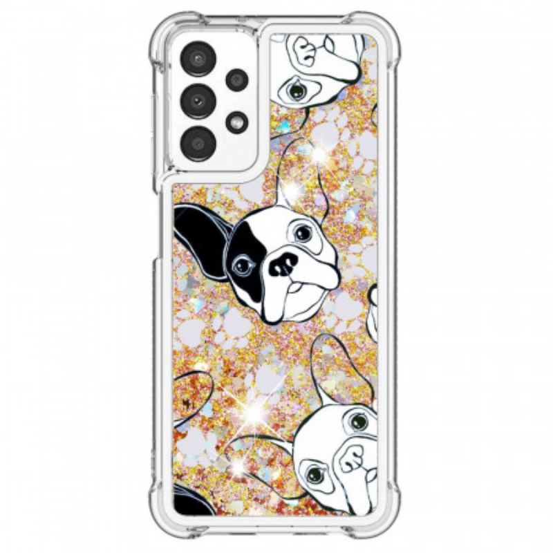 Cover Samsung Galaxy A13 Mr Hunde Pailletter