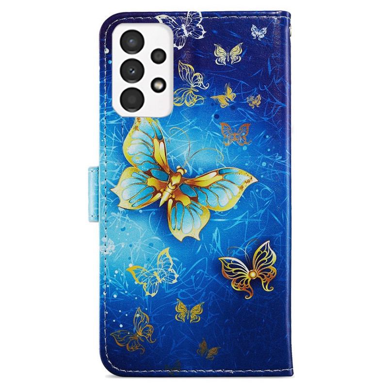 Flip Cover Samsung Galaxy A13 Flugt Af Sommerfugle