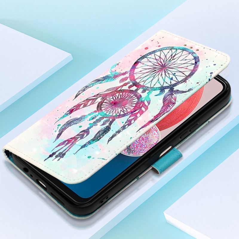 Flip Cover Samsung Galaxy A13 Med Snor Strap Dream Catcher