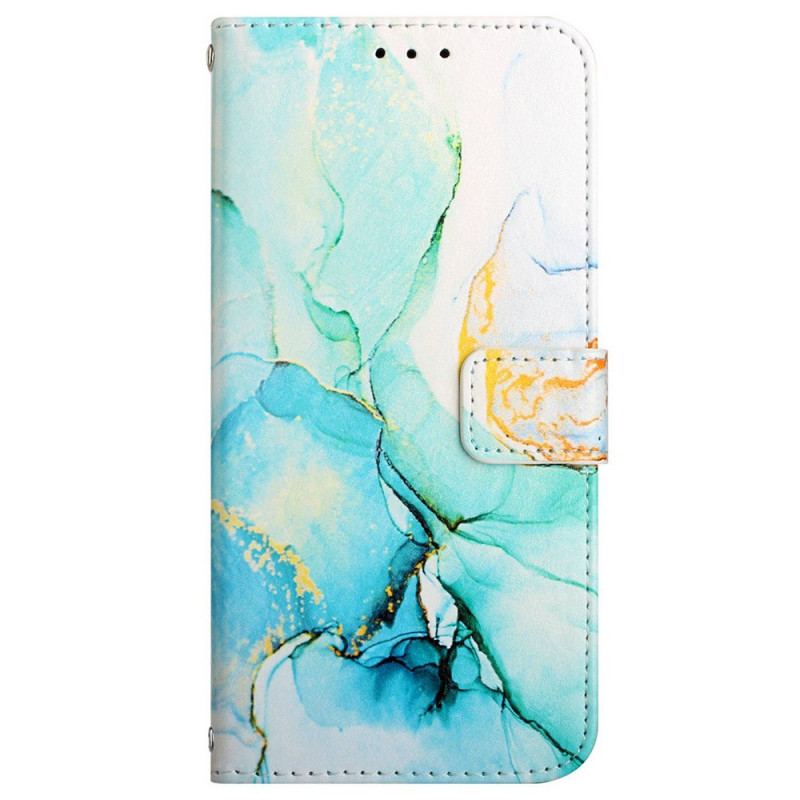 Flip Cover Samsung Galaxy A13 Med Snor Strip Marmor