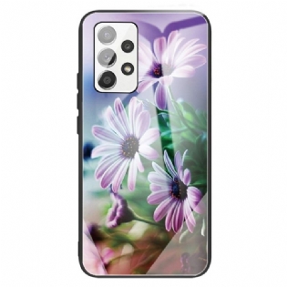 Mobilcover Samsung Galaxy A13 Hærdet Glas Blomster