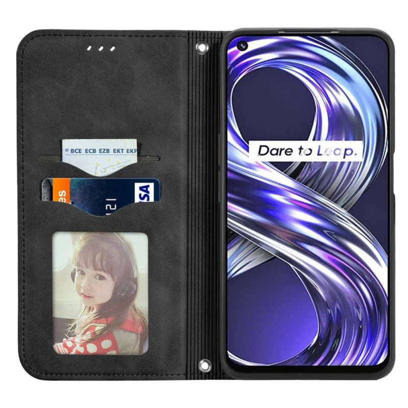 Cover Realme 8i Flip Cover Skin-touch Design