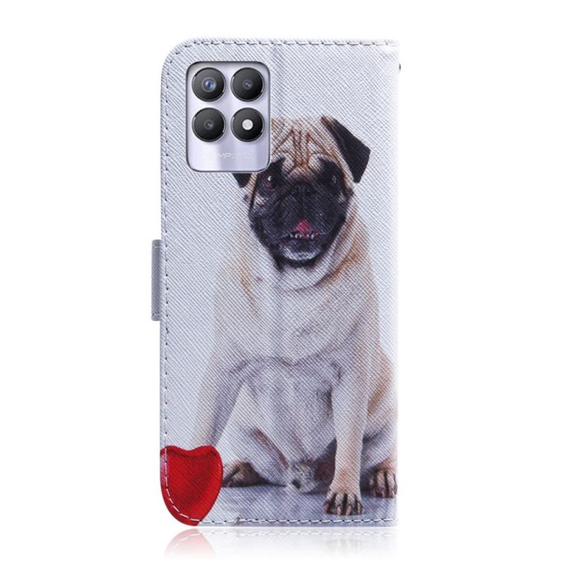 Flip Cover Realme 8i Mops Hund