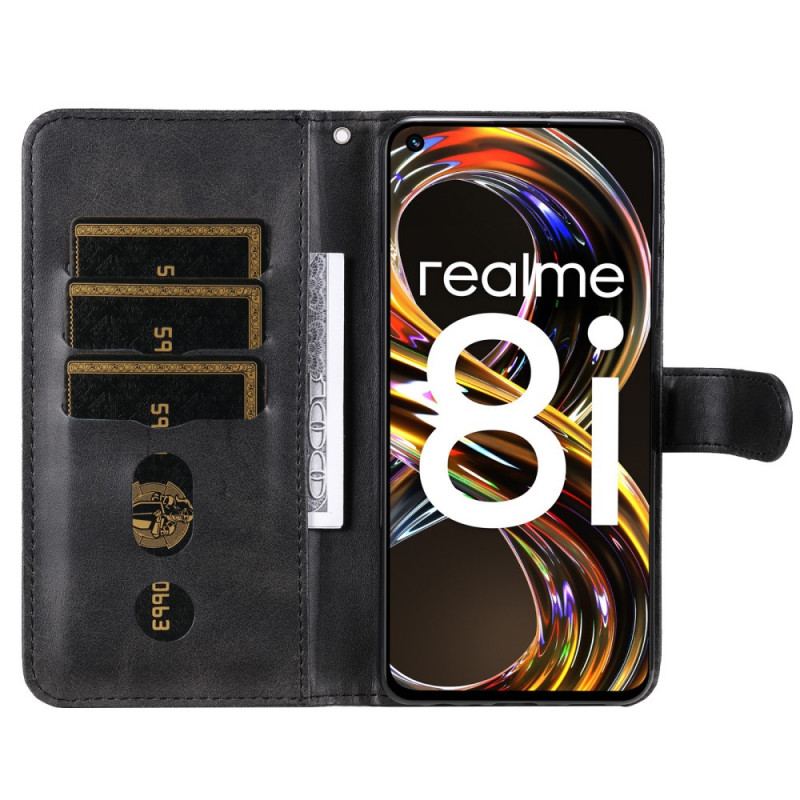 Flip Cover Realme 8i Vintage Møntpung