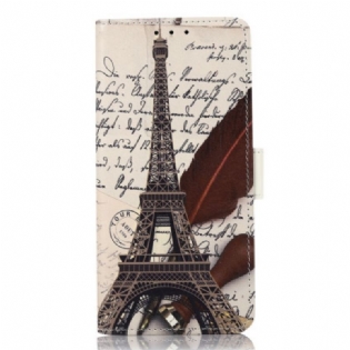 Flip Cover Motorola Edge 40 Pro Poetens Eiffeltårn
