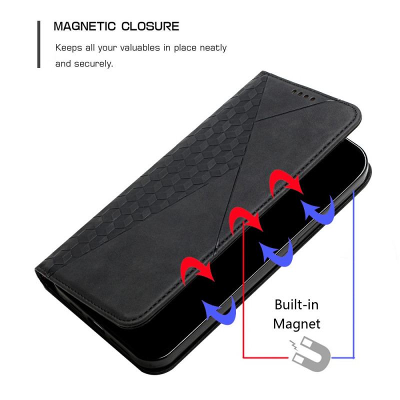 Cover Realme 8 5G Flip Cover Geo Lædereffekt