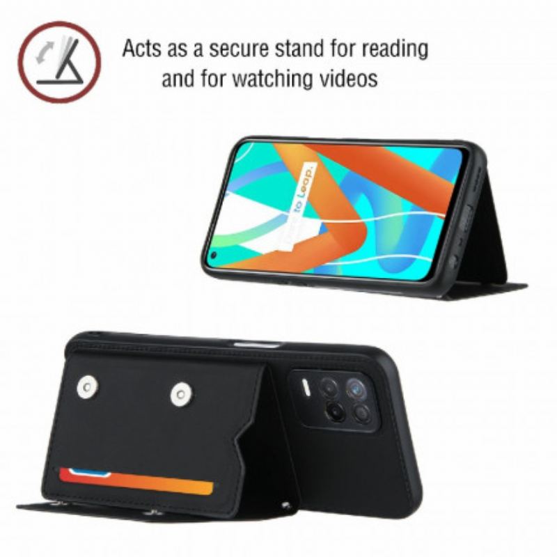 Cover Realme 8 5G Skulderrem Kortholder