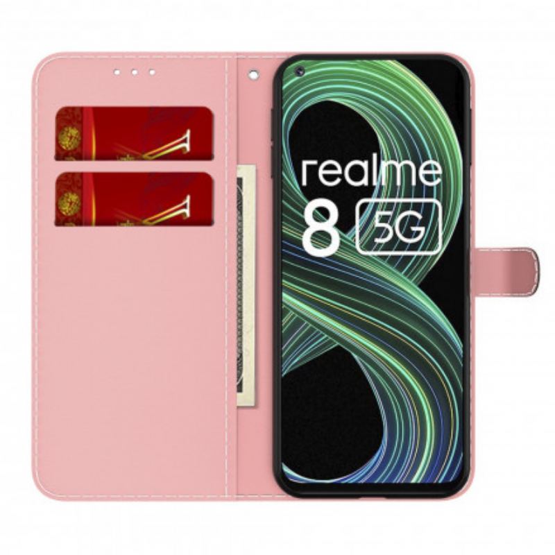 Flip Cover Realme 8 5G Akvarel