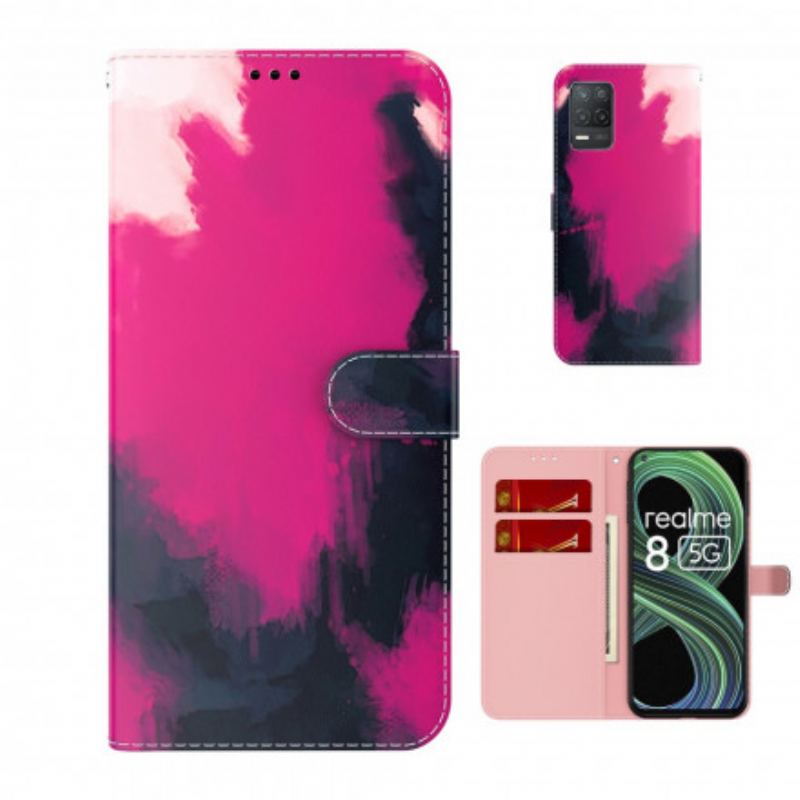 Flip Cover Realme 8 5G Akvarel