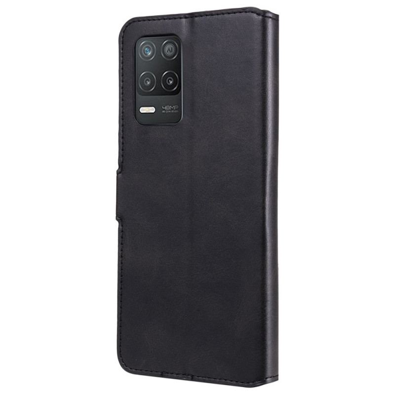 Flip Cover Realme 8 5G Læder Effekt