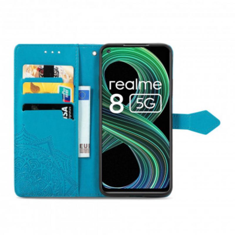 Flip Cover Realme 8 5G Mandala Middelalder