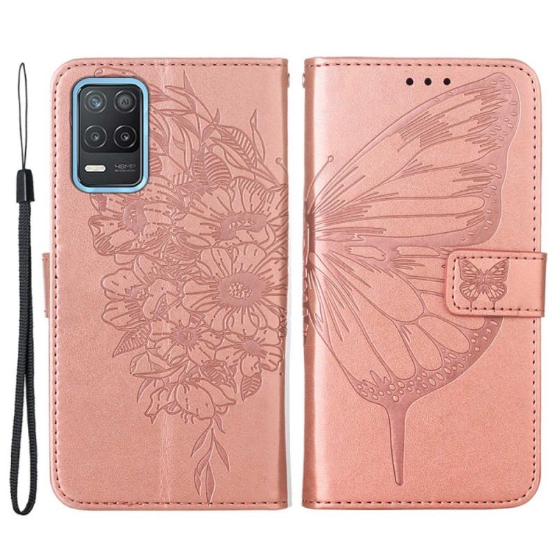 Flip Cover Realme 8 5G Sommerfugle Design