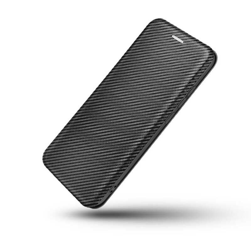 Cover Asus Zenfone 7 / 7 Pro Flip Cover Silikone Carbon