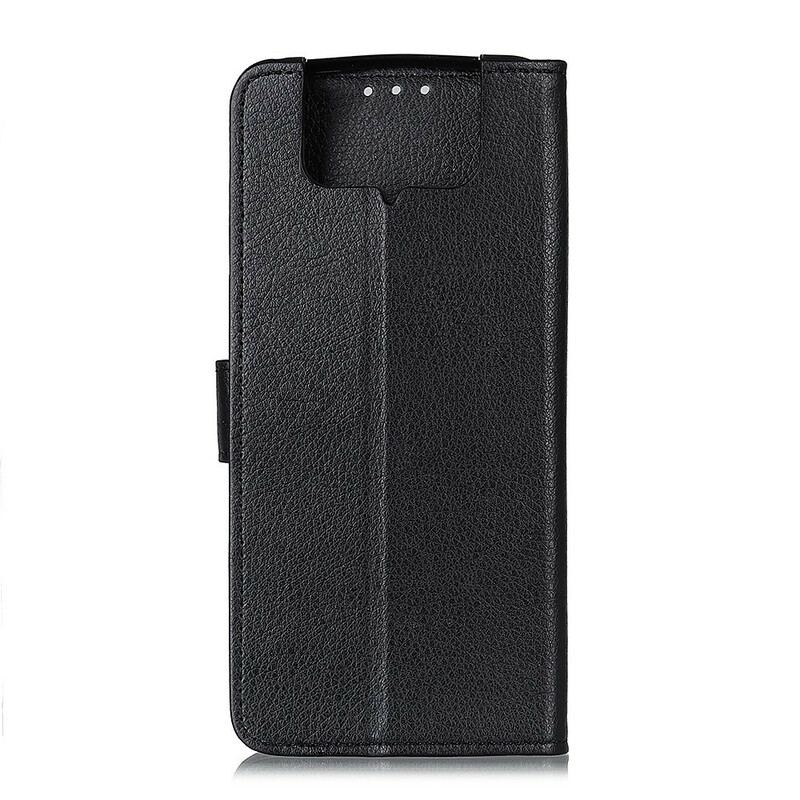 Flip Cover Asus Zenfone 7 / 7 Pro Litchi Tekstur