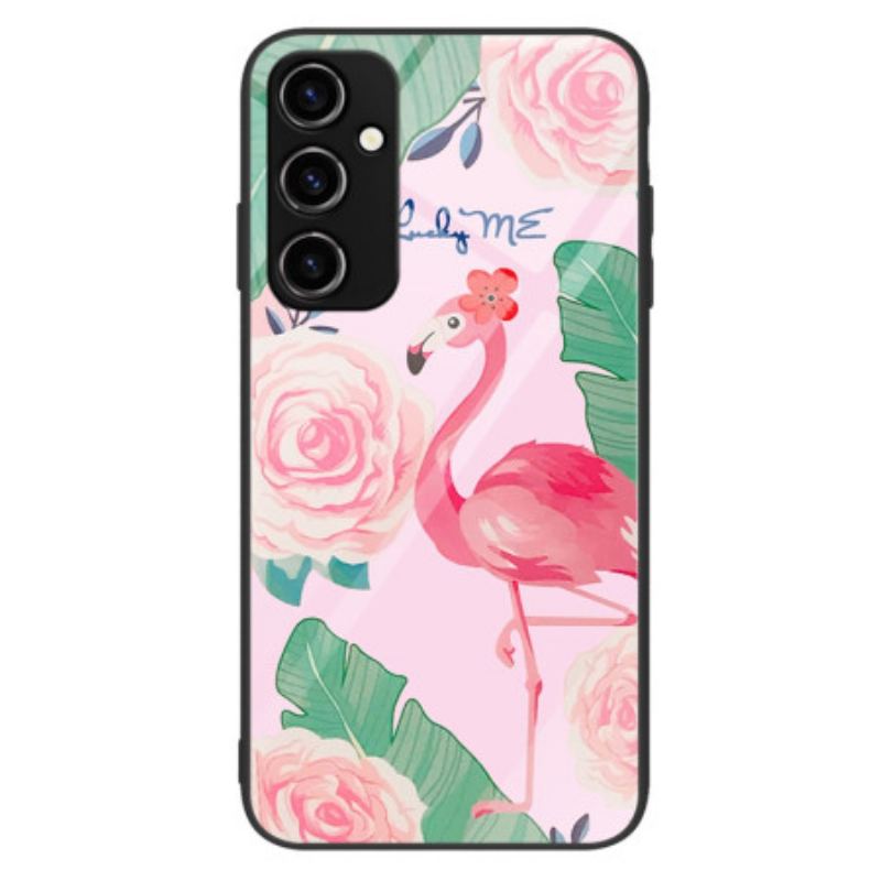 Cover Samsung Galaxy A34 5G Flamingo Hærdet Glas