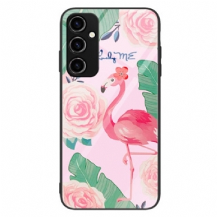 Cover Samsung Galaxy A34 5G Flamingo Hærdet Glas