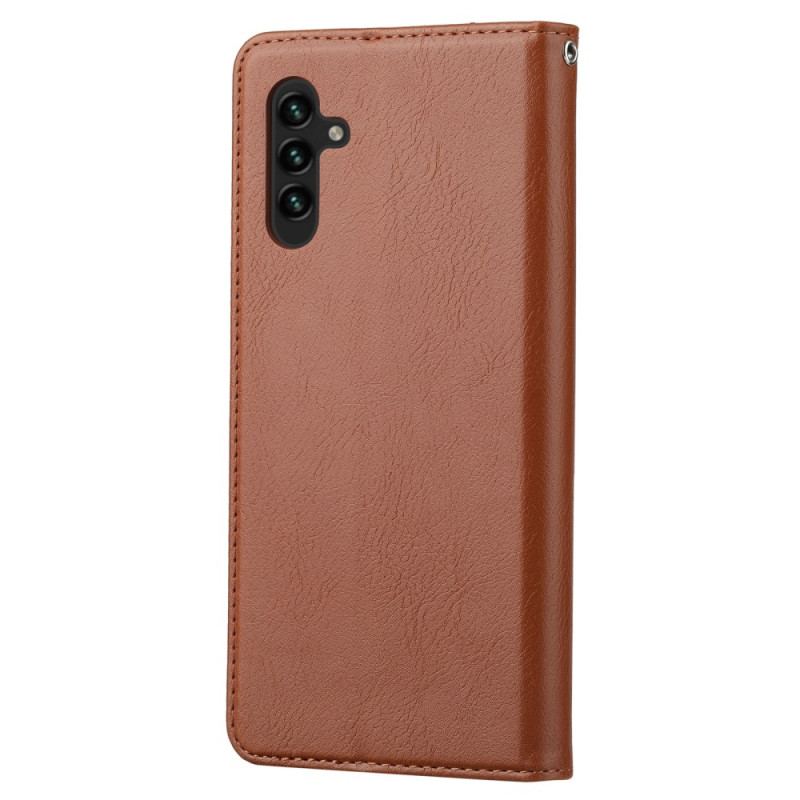 Cover Samsung Galaxy A34 5G Flip Cover Kortholder I Imiteret Læder