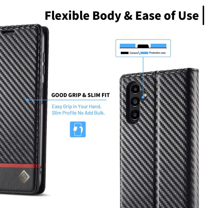 Cover Samsung Galaxy A34 5G Flip Cover Kulfiber Lc.imeeke