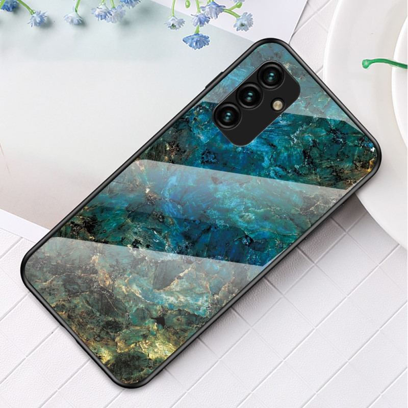 Cover Samsung Galaxy A34 5G Marmor Hærdet Glas