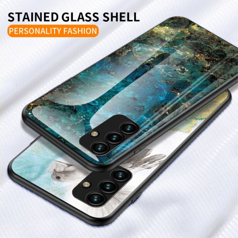 Cover Samsung Galaxy A34 5G Marmor Hærdet Glas