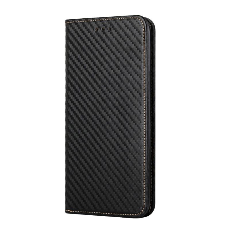 Cover Samsung Galaxy A34 5G Med Snor Flip Cover Strappy Carbon Fiber Style