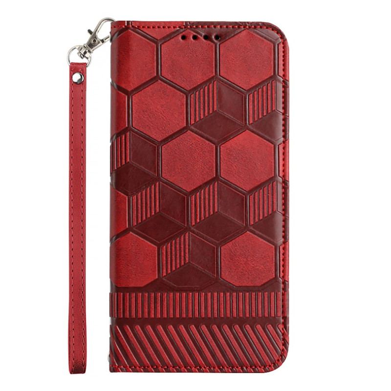 Flip Cover Samsung Galaxy A34 5G Fodboldbold Mønster