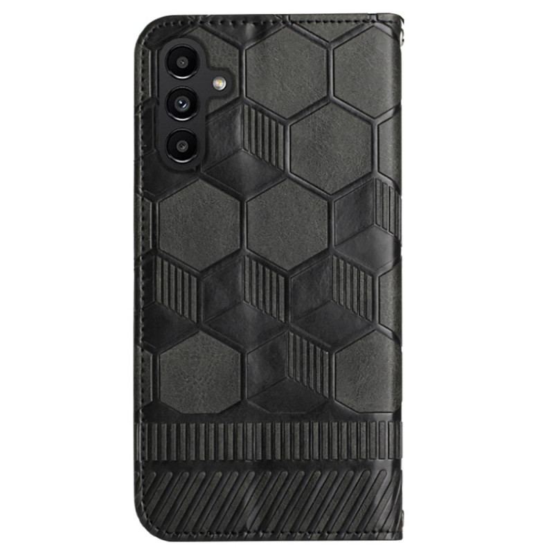 Flip Cover Samsung Galaxy A34 5G Fodboldbold Mønster