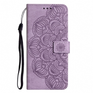 Flip Cover Samsung Galaxy A34 5G Med Snor Diskret Strappy Mandala