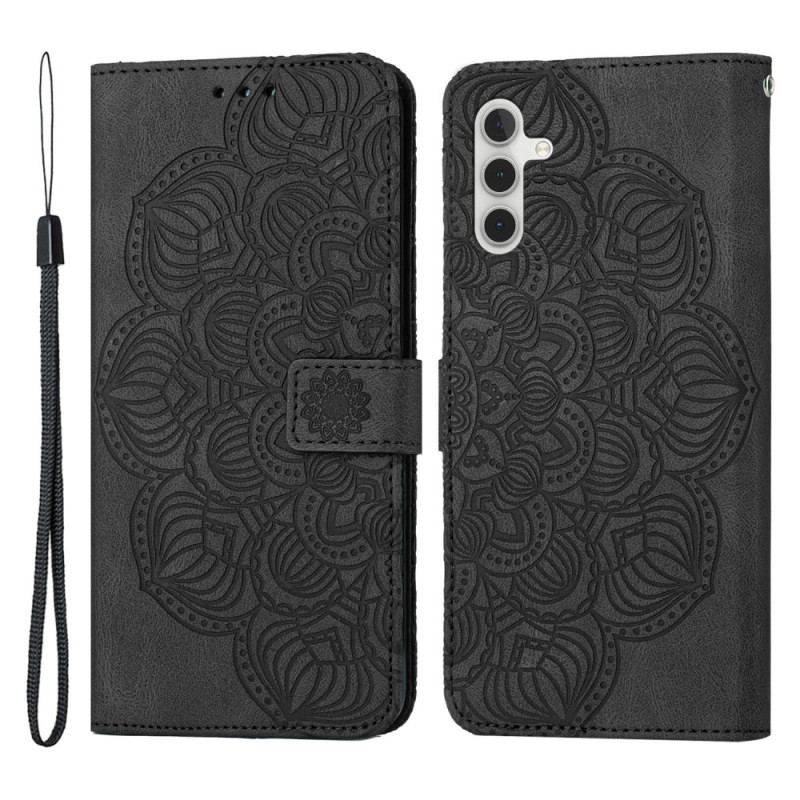 Flip Cover Samsung Galaxy A34 5G Med Snor Diskret Strappy Mandala