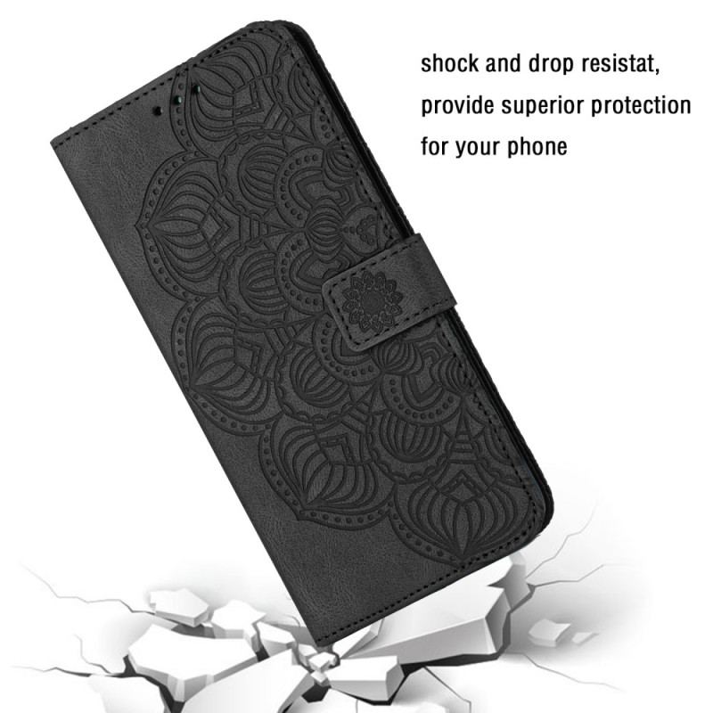 Flip Cover Samsung Galaxy A34 5G Med Snor Diskret Strappy Mandala