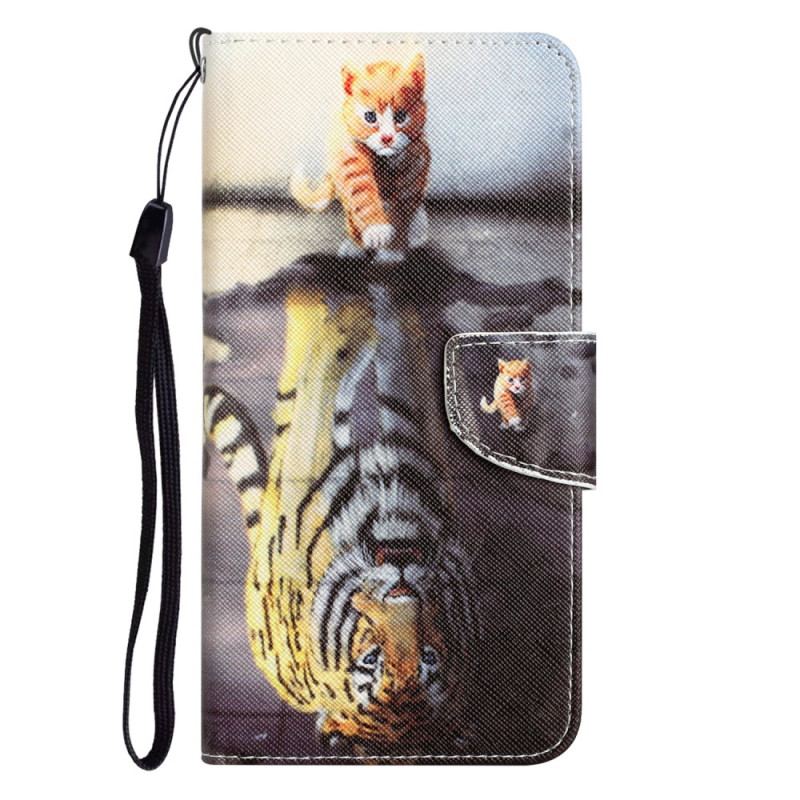 Flip Cover Samsung Galaxy A34 5G Med Snor Kun Thong Cats