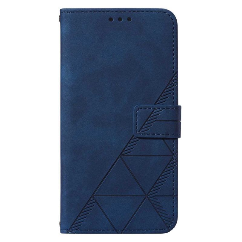 Flip Cover Samsung Galaxy A34 5G Med Snor Rem Trekanter