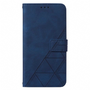 Flip Cover Samsung Galaxy A34 5G Med Snor Rem Trekanter