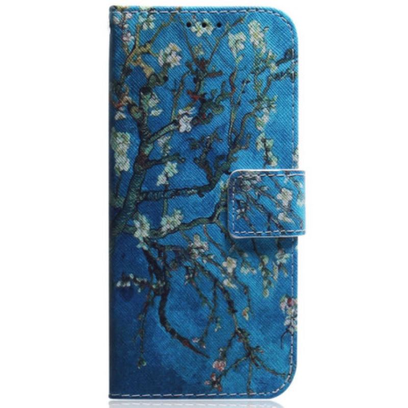 Flip Cover Samsung Galaxy A34 5G Med Snor Strop Blomstergrene