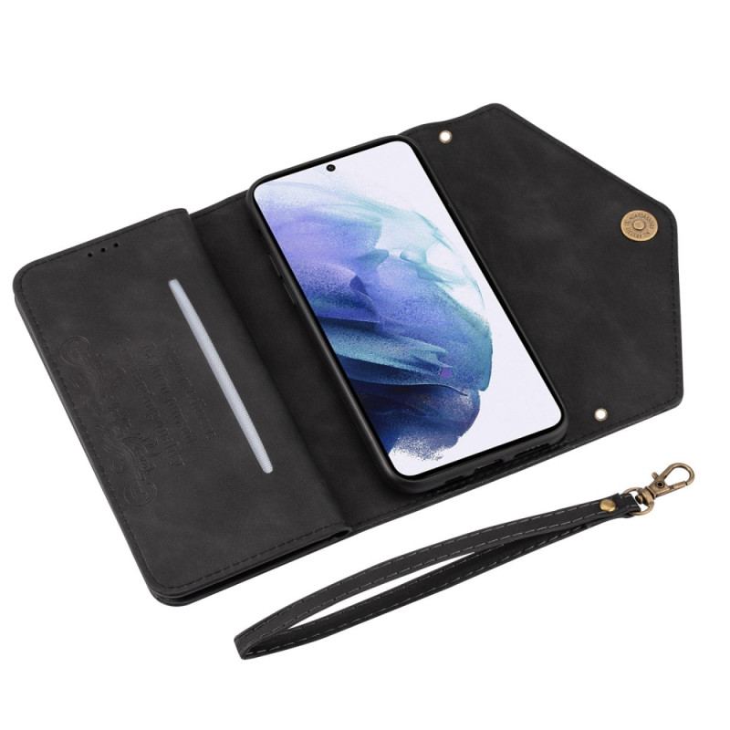 Flip Cover Samsung Galaxy A34 5G Punge Etui Med Snor N.bekus Stroppung