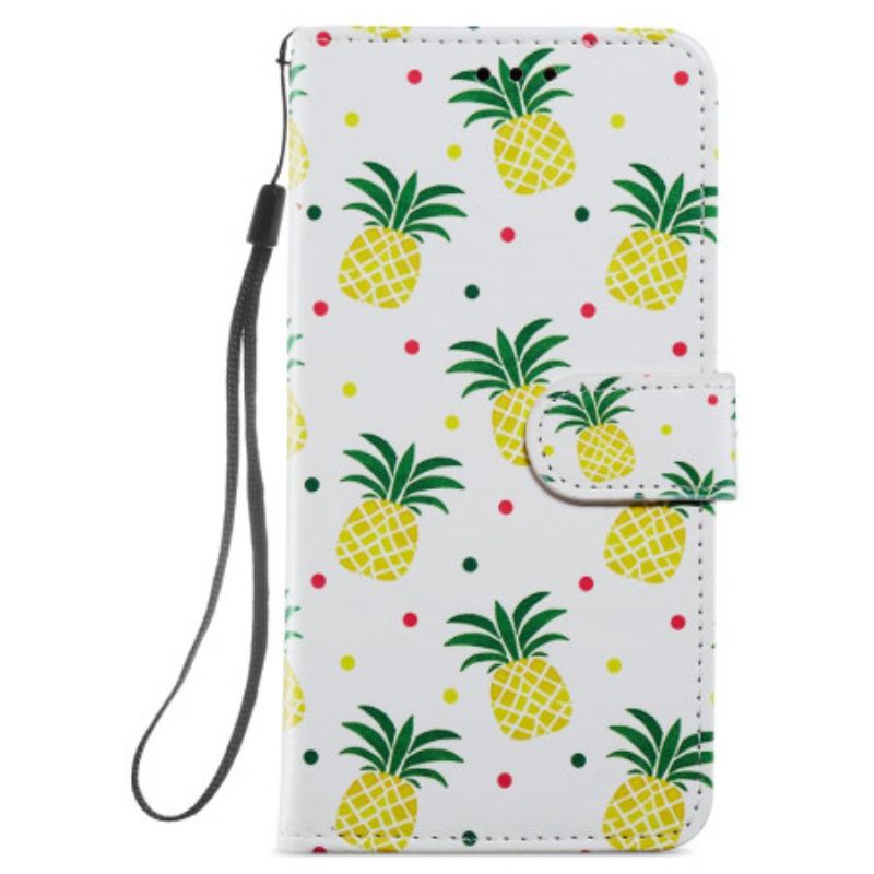 Læder Cover Samsung Galaxy A34 5G Flere Ananas