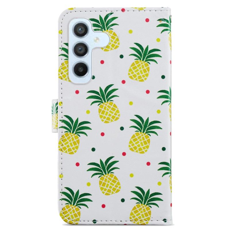 Læder Cover Samsung Galaxy A34 5G Flere Ananas