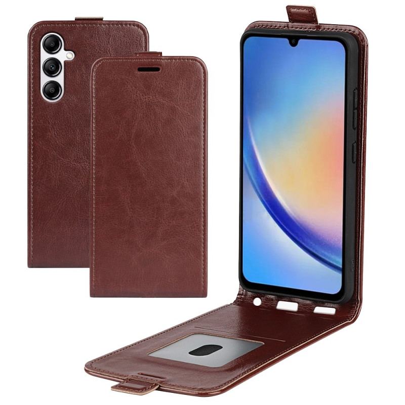 Læder Cover Samsung Galaxy A34 5G Flip Cover Lodret Klap