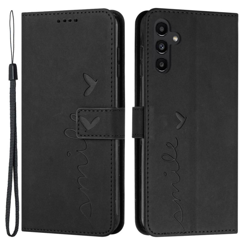 Læder Cover Samsung Galaxy A34 5G Smil