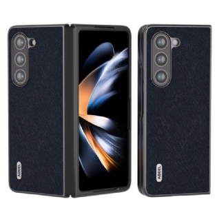 Cover Samsung Galaxy Z Fold 5 Ægte Abeel Vævet Læder