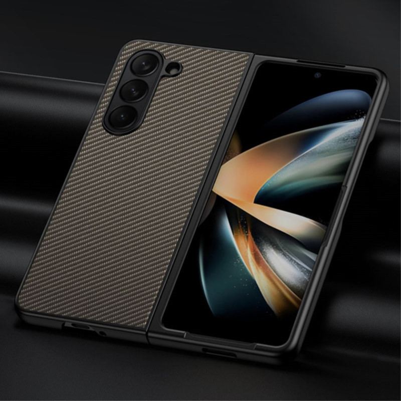 Cover Samsung Galaxy Z Fold 5 Carbon Fiber Og Microfiber Line