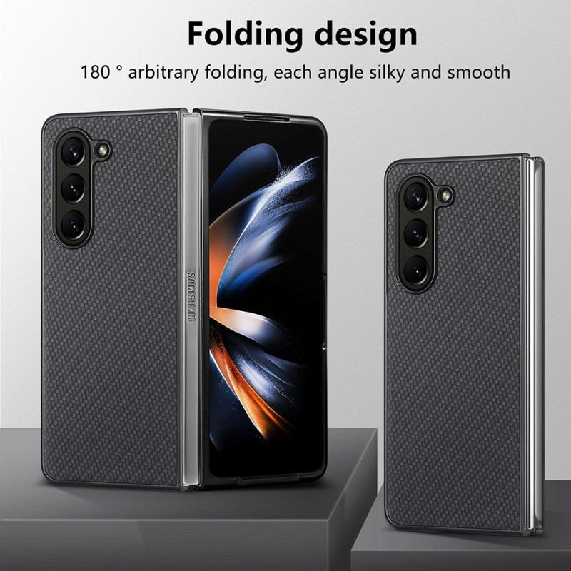 Cover Samsung Galaxy Z Fold 5 Klassisk Kulfiber