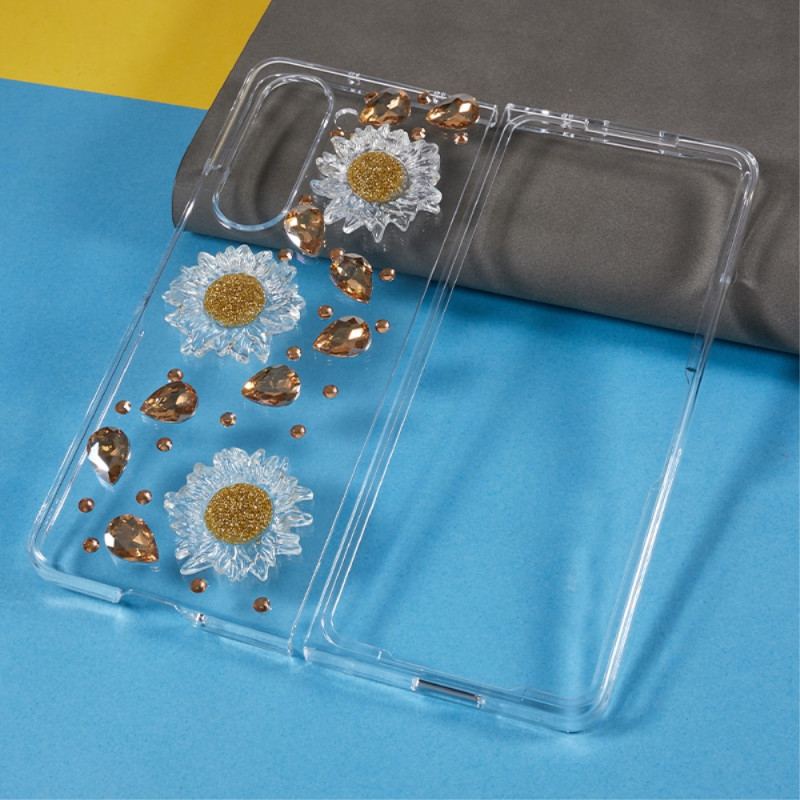 Cover Samsung Galaxy Z Fold 5 Telefon Etui Daisy Charms