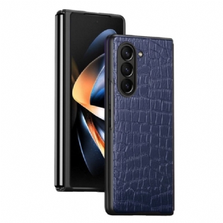 Cover Samsung Galaxy Z Fold 5 Telefon Etui Krokodillelæderstil