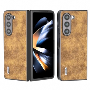 Cover Samsung Galaxy Z Fold 5 Telefon Etui Litchi Kunstlæder Abeel