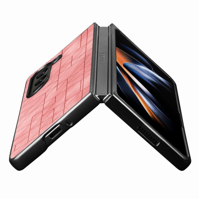 Cover Til Samsung Galaxy Z Fold 5 Geometriske Mønstre I Kunstlæder